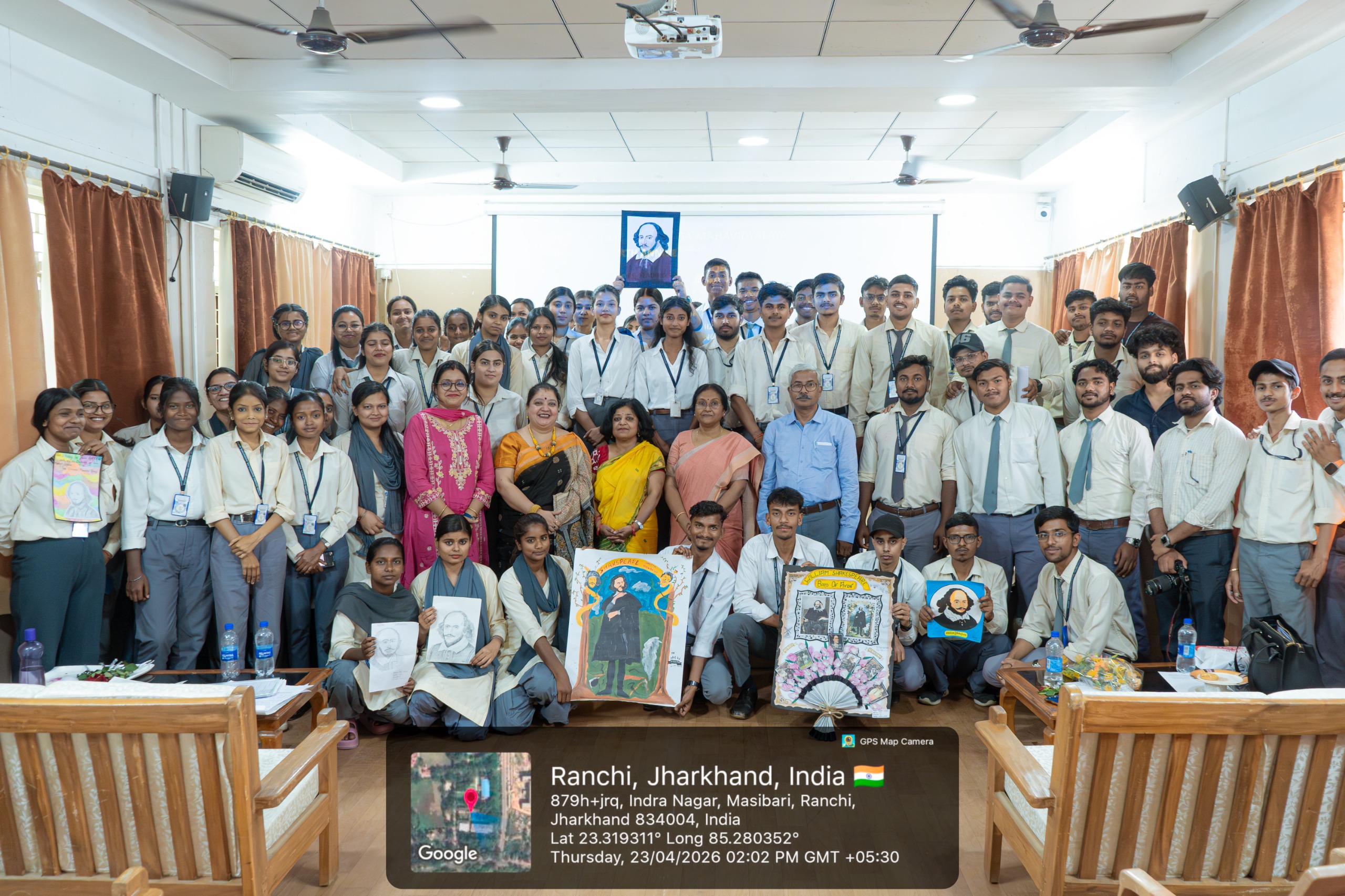 An expert talk was organized on the occasion of the 462nd birth anniversary of William Shakespeare at Yogoda Satsanga Mahavidyalaya, Ranchi.